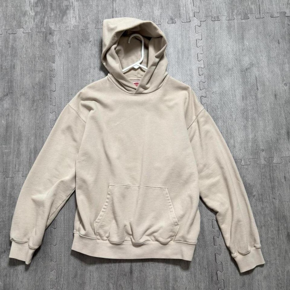 Madewell French Terry Pullover Hoodie Relaxed Sweatshirt Women's Small Stonewash